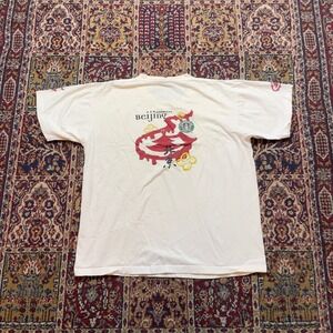 VTG 00s Starbucks Beijing China Dragon T Shirt XL (L) White Coffee Co Limited